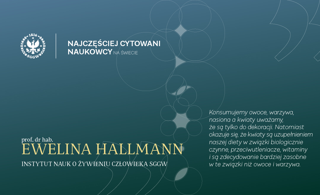 prof. dr hab. Ewelina Hallmann z Katedry Żywności Funkcjonalnej i Ekologicznej Instytutu Nauk o Żywieniu Człowieka SGGW