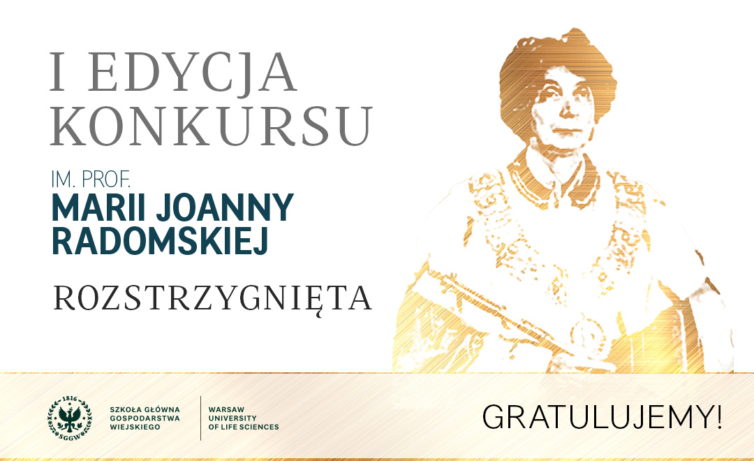 grafika z podobizną prof. Radomskiej rozstrzygnięcie konkursu