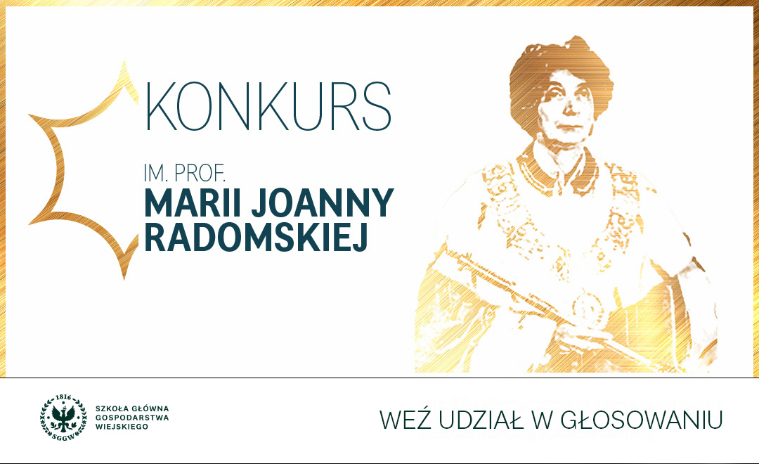 Głosowanie w I edycji konkurs im. Profesor Marii Joanny Radomskiej