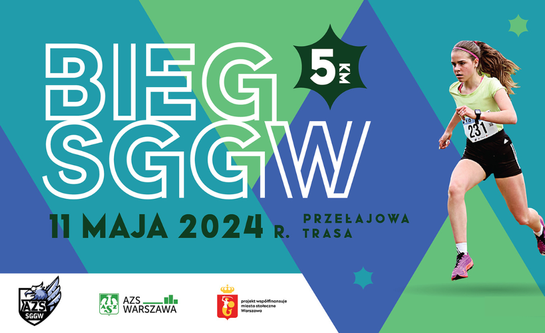 biegaczka na tle niebiesko-zielonym tle